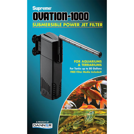 DANNER Supreme 1000 Ovation Power Jet Filter. Use in Terrariums & Aquariums 1028